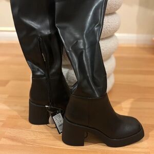 New Look Sleek Black Over the Knee Boots